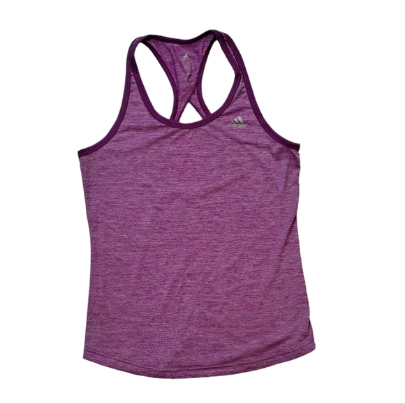 adidas Tops - Adidas Purple Climalite Keyhole Athletic Tank Women's Size Small